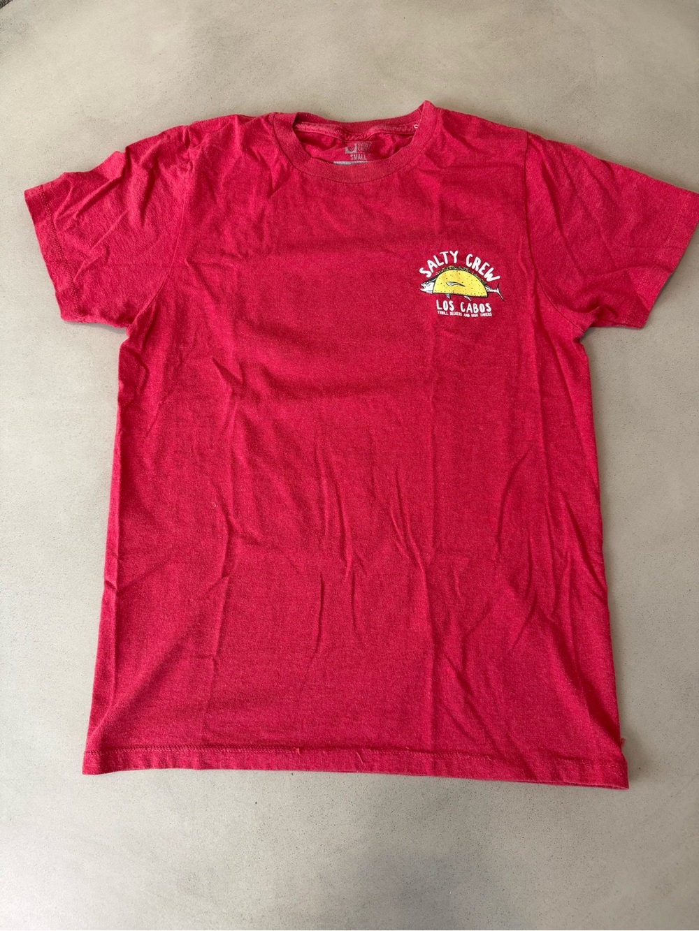 Salty Crew Kids Short Sleeve Tee in Red with Los Cabos Graphic